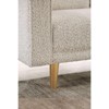 Sapphtopaz Modern Accent Chair with Track Arms Upholstered Reading Chair with Welt Trim Wood Legs Leisure Lounge Chair for Living Room, Bedroom - 4 of 4