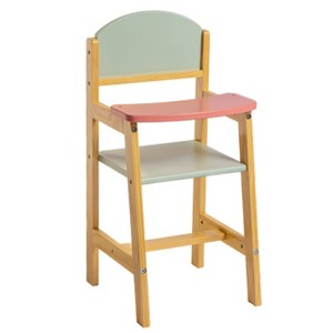 JC Toys Twiggly Toys Deluxe Wood High Chair for Dolls - 1 of 4