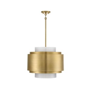 Savoy House Beacon 4 - Light Pendant in  Burnished Brass - 1 of 2