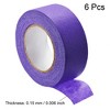 Unique Bargains Strong Adhesion No Sticky Residue DIY Crafts Masking Tapes 1" x 21 Yards 6 Pcs - 3 of 4