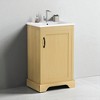 20-Inch Bathroom Vanity with Sink, Freestanding Wood Finish Cabinet, Ceramic Basin, Adjustable Shelf ,Bathroom Storage Vanity - 2 of 4