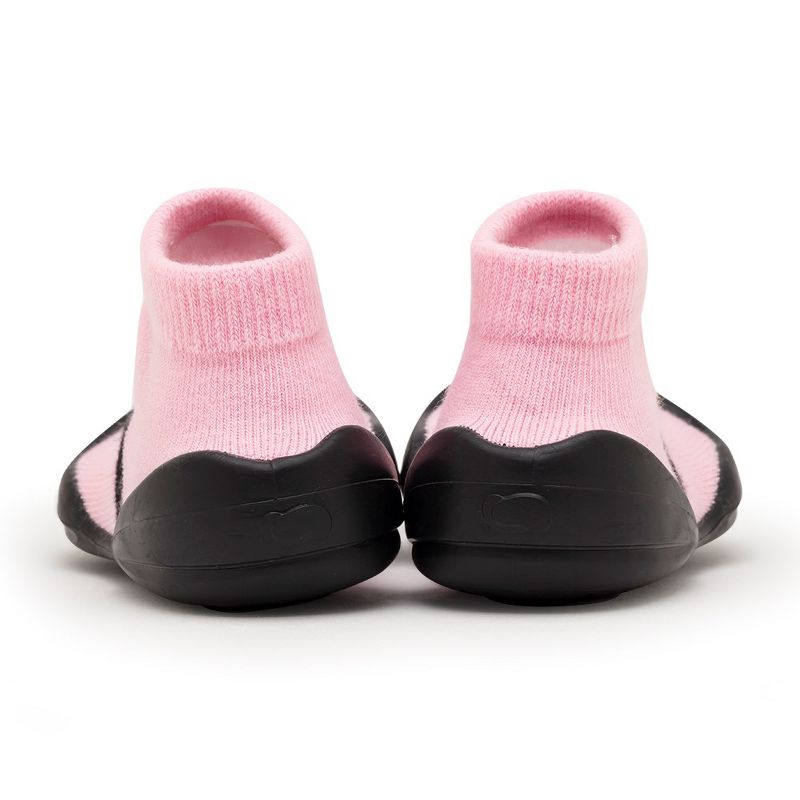 Komuello Baby  Girl First Walk Sock Shoes Mary Jane Pink, 4 of 8