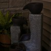 Sunnydaze Outdoor Polyresin Solar Powered Aged Tiered Vessels Water Fountain with Battery Backup - 29" - 4 of 4