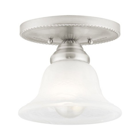 Livex Lighting Edgemont 1 - Light Flush Mount in  Brushed Nickel - image 1 of 1