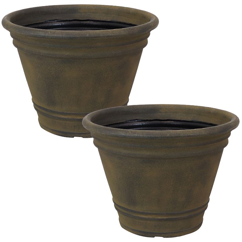 Sunnydaze Indoor/Outdoor Patio, Garden, or Porch Weather-Resistant Franklin Flower Pot Planter - 20", 1 of 9