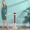 Zafro Tower Fan Portable Electric Oscillating Fan Quiet Cooling Remote Control Standing Bladeless Floor Fans 3 Speeds Wind Modes Timer - 3 of 4