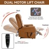 PAGED Power Lift Recliner Chair, Heating Massage Chair with Side Pocket, Chenille Accent Chair for Bedroom, Living Room, Up to 350 LBS - 4 of 4