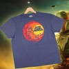Star Wars Mens' Boba Fett Outline On A Circular Sunset Gradient T-Shirt - 4 of 4