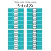 Big Dot of Happiness Teal Graduation Party Water Bottle Sticker Labels - Set of 20 - 3 of 4