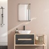 Uttermost Mackai Metallic Silver Mirror – 33" Tall, Acrylic Rod Detailing, Beveled Glass Frame - 3 of 4