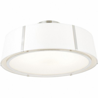Crystorama Lighting Fulton 6 - Light Flush Mount in  Polished Nickel