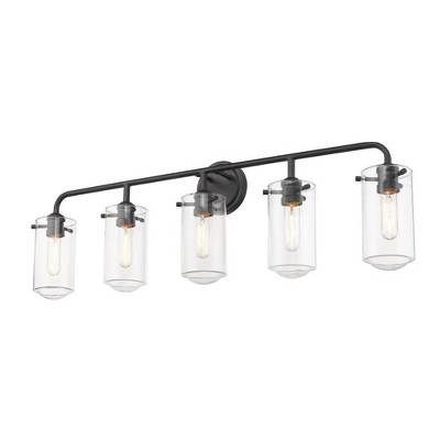Z-Lite Delaney 5 - Light Vanity in  Matte Black