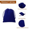 Unique Bargains Velvet Reusable Soft Jewelry Headphone Candy Drawstring Gift Bags 20 Pcs - 4 of 4