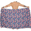 LA LEELA Men's Patriotic 4th of July USA Flag Swimwear Summer Sarong Swim Trunk Pareo Beach Wrap One Size Slate Allover US Stars - 4 of 4