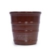 MAYEERTY 3-Piece Ceramic Flowerpot Modern Planter Bean Paste Red for Patio Garden Windowsills - 3 of 4