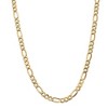 Black Bow Jewelry Men's 7.3mm, 14k Yellow Gold, Hollow Figaro Chain Necklace - 3 of 4