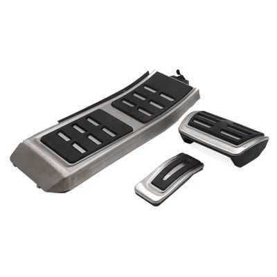 Unique Bargains Accelerator Brake Rest Foot Footrest Pedals Pad Set for Audi A4 B8 S4 Black 14.2" 3pcs