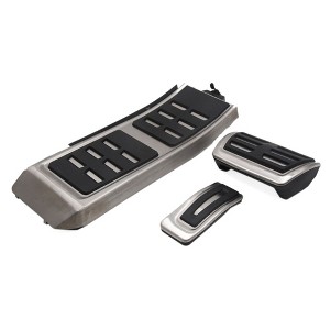 Unique Bargains Accelerator Brake Rest Foot Footrest Pedals Pad Set for Audi A4 B8 S4 Black 14.2" 3pcs - 1 of 4