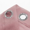 Home Mart Goods Rose Pink Sheer Window Grommet Curtain Set 84" Inches Long ( 2 Panels) - 3 of 4