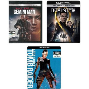 4K Gemini Man / Infinite / Lara Croft: Tomb Raider : Target