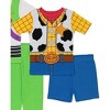 Disney Toy Story Toddler Boy's 4-Piece Cotton Pajama Set - 3 of 4