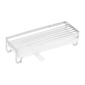Unique Bargains Sink Organiser with Self-Draining Drain Tray Stainless Steel for Kitchen Bathroom Silver Tone - 1 of 4