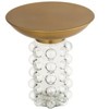 TOV Furniture Bubble Glass and Brass Side Table - 4 of 4