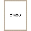 PosterPalooza | 21x28 Thin Barnwood Picture Frame, UV Acrylic, 2 Finishes - Grey and Black - 2 of 4