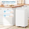 coucheta Efficient Cooling with Portable Air Conditioner, 12000 BTU Portable Air Conditioner Cools Rooms Up to 450 Sq. Ft, Quiet Operation - 4 of 4