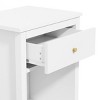 ChicFurnit Nightstands Wooden Bedside Table Night Stand with Drawer and Shelf Modern End Table for Bedroom Storage, White, 19.7"*15"*26.8" - 4 of 4