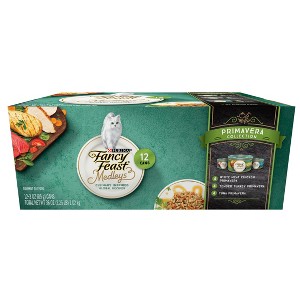 Purina Fancy Feast Medleys with Tuna,Chicken and Turkey Gourmet Wet Cat Food In a Classic Sauce Primavera Collection - 3oz/12ct Variety Pack - 1 of 4