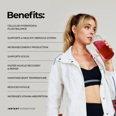 Instant Hydration Icee Cherry Electrolyte Drink Mix Sports Drink - 10ct/67gms