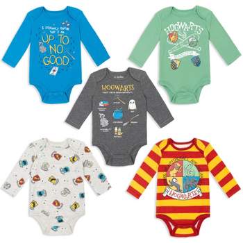 Harry Potter Baby 5 Pack Bodysuits Newborn to Infant