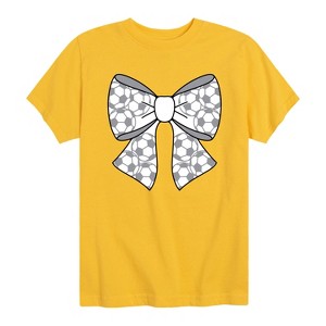 Boys' - Instant Message - Soccer Bow Short Sleeve Graphic T-Shirt - 1 of 4