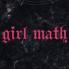 Junior's Women Lost Gods Girl Math Old English Crop T-Shirt - 2 of 4