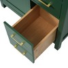 NicBex 30" Bathroom Vanity with Sink, Bathroom Cabinet Storage, 1 Soft Closing Cabinet Doors with Adjustable Shelves, 3 Drawers for Bathroom, Green - 4 of 4