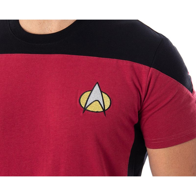 Star Trek Next Generation Men's Picard Uniform Costume Short Sleeve T-Shirt, 2 of 6