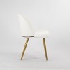 NicBex Dining Chairs Set of 2 Side Chair Upholstered Chair Metal Leg without Armrest, Fabric Accent for Kitchen, Bedroom - 3 of 4