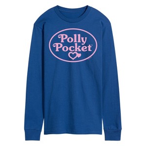 Men's - Polly Pocket - Polly Pocket Pink Logo Long Sleeve Graphic T-Shirt - 1 of 3