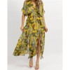 Women's COLD SHOULDER MAXI DRESS - OLIVACEOUS - 2 of 4
