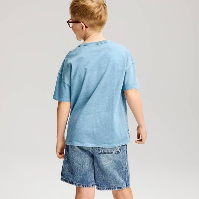 Детские Cat & Jack Boys' Short Sleeve Spider-Man Oversized Graphic T-Shirt - Cat & Jack™ Dark Blue S — фото 3