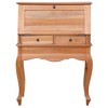 Secretary Desk Natural Solid mahogany wood Compact Secretary Desk - 4 of 4