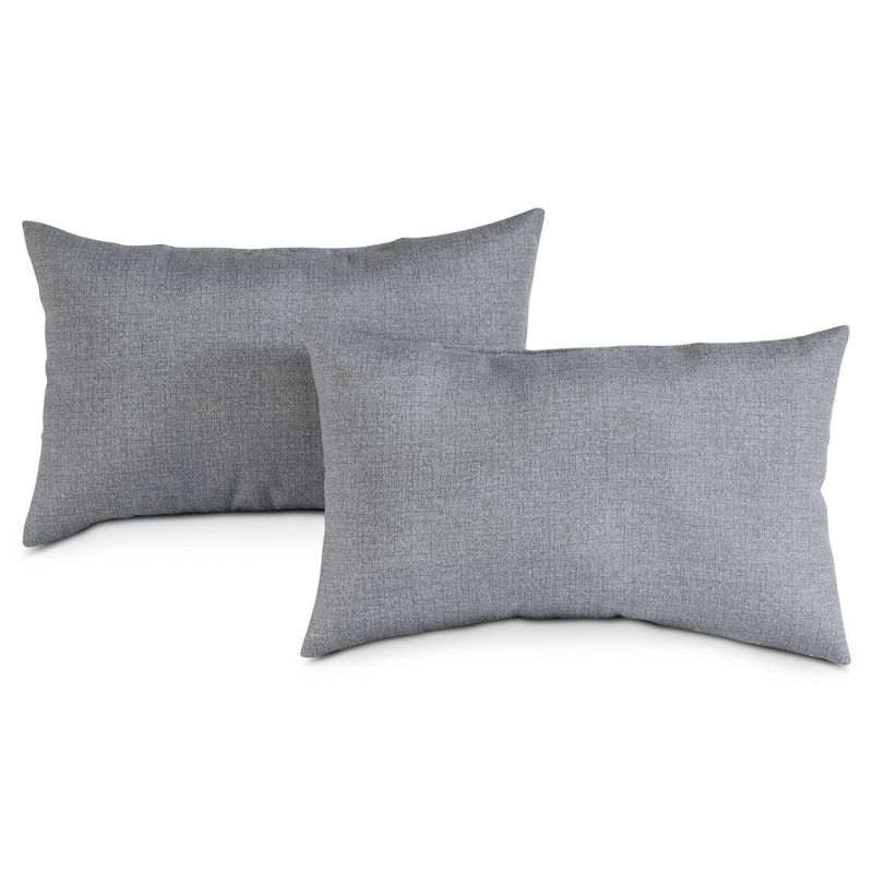 Kensington Garden 2pc 19"x12" Rectangular Outdoor Lumbar Pillows, 1 of 6