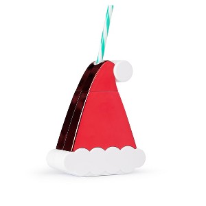 Santa Hat 13.5 Oz Electroplated Novelty Sipper - 1 of 4