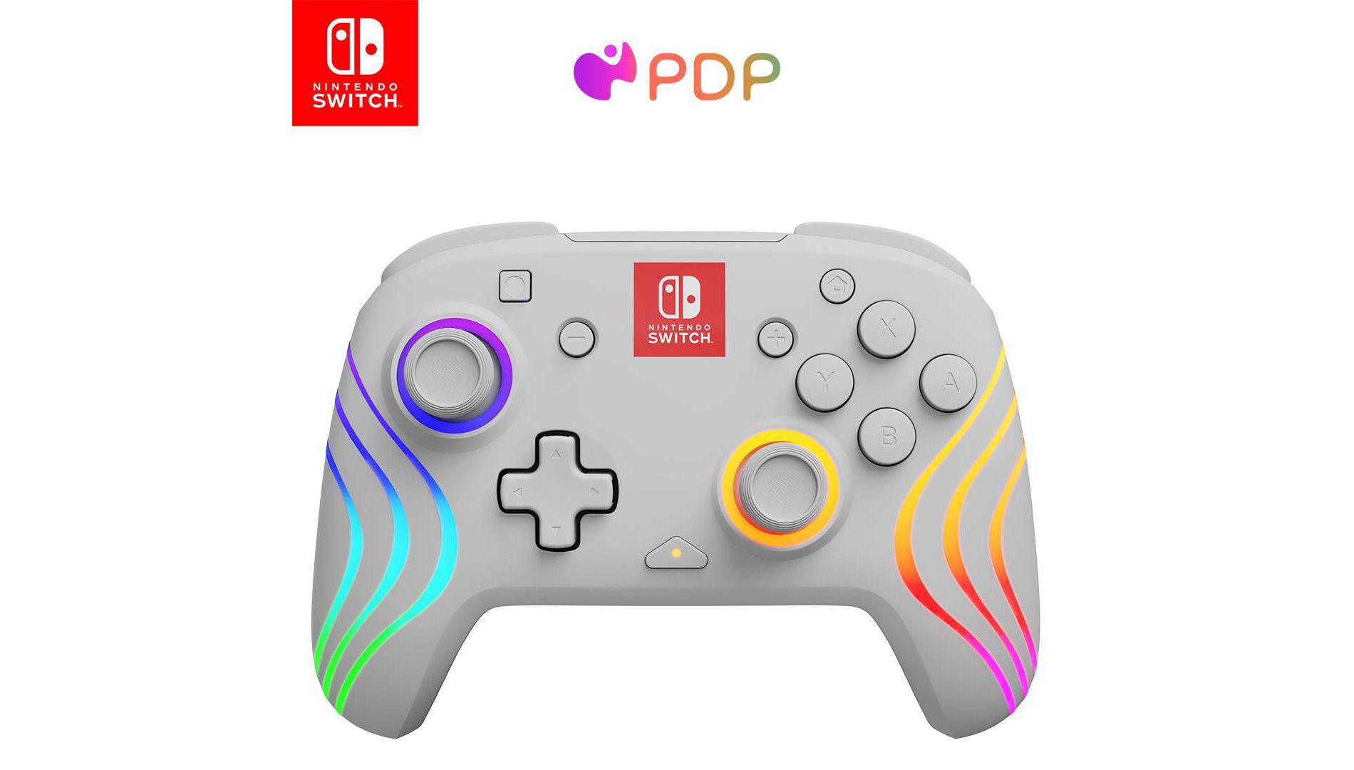 Afterglow Wave Wireless Motion Plus Nintendo Switch Controller White: Ergonomic, Bluetooth, Rechargeable