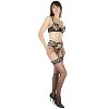 Memoi Women's Ingrid Garter, Bra, and Thong 3 Piece Set - 2 of 4