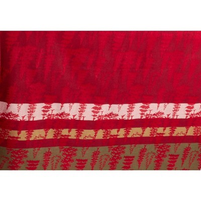 Red Green Cotton Christmas Tree Plaid Table Runner