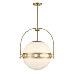 Savoy House Thornhill 3 - Light Pendant in  Warm Brass - 1 of 3