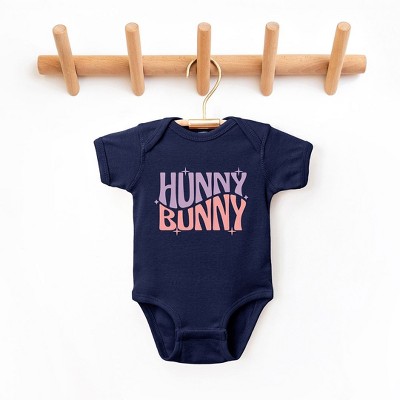 The Juniper Shop Hunny Bunny Wavy Stars Baby Bodysuit