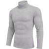 Ekouaer Mens Thermal Top Base Layers Turtleneck Long Sleeve Slim Fit Jumper Fall Winter Thermal Underwear Ribbed Lightweight - 3 of 4